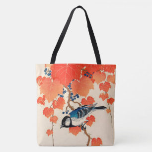 Bolsa Tote Vintage Jay Bird e Autumn Grapevine