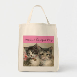 Bolsa Tote Vintage Kittens Tote Bag