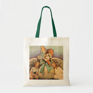 Bolsa Tote Vintage Mãe Goose Filhos Jessie Willcox Smith