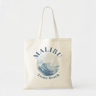 Bolsa Tote Vintage Malibu California Zuma Beach Waves Vacatio