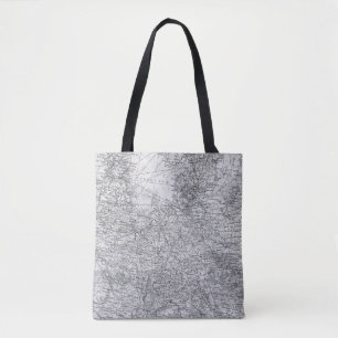 Bolsa Tote Vintage Map of Central Europe Viagem Gift