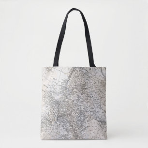 Bolsa Tote Vintage Map of Europe - European Viagem Gift