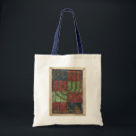 Bolsa Tote Vintage Menorah, Festival das Luzes Feliz Hanukkah<br><div class="desc">Ilustração Vintage da Judaica religiosa apresentando uma antiga Menorah com velas. Feliz Hanukkah Chanukah,  Chanukkah ou Chanuka! O Festival das Luzes e o Banquete da Dedicação,  é um feriado judeu de oito dias.</div>