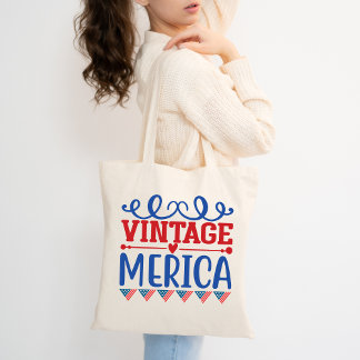 Bolsa Tote Vintage Merica Patriotic