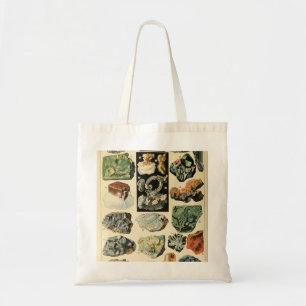 Bolsa Tote Vintage Minerals Rocks Geology