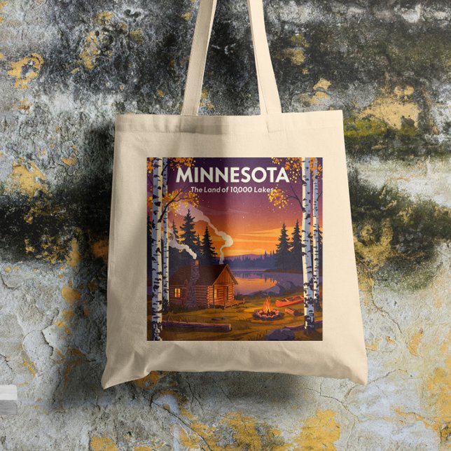 Bolsa Tote Vintage Minnesota (Criador carregado)