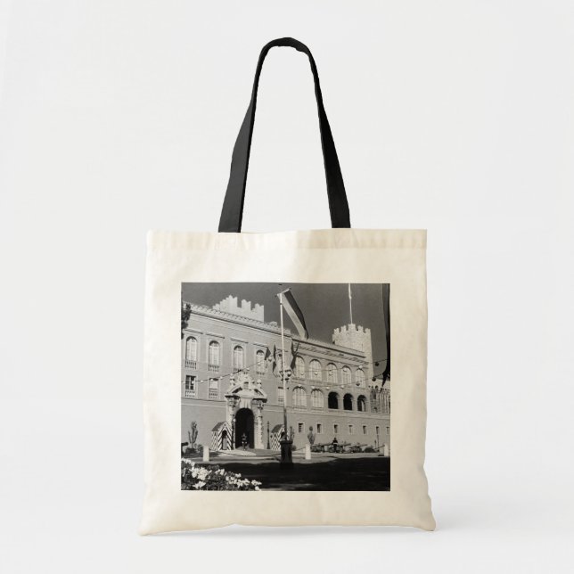 Bolsa Tote Vintage Mônaco Principalmente Palácio 1970 (Frente)