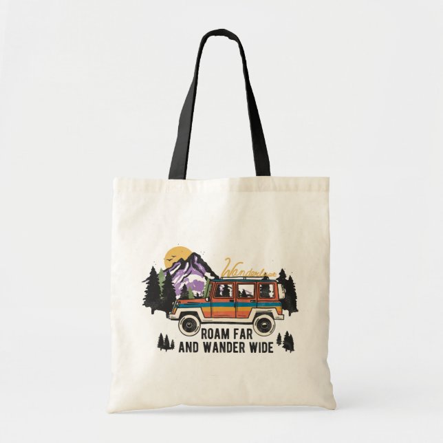 Bolsa Tote Vintage Mountain Adventure (Frente)
