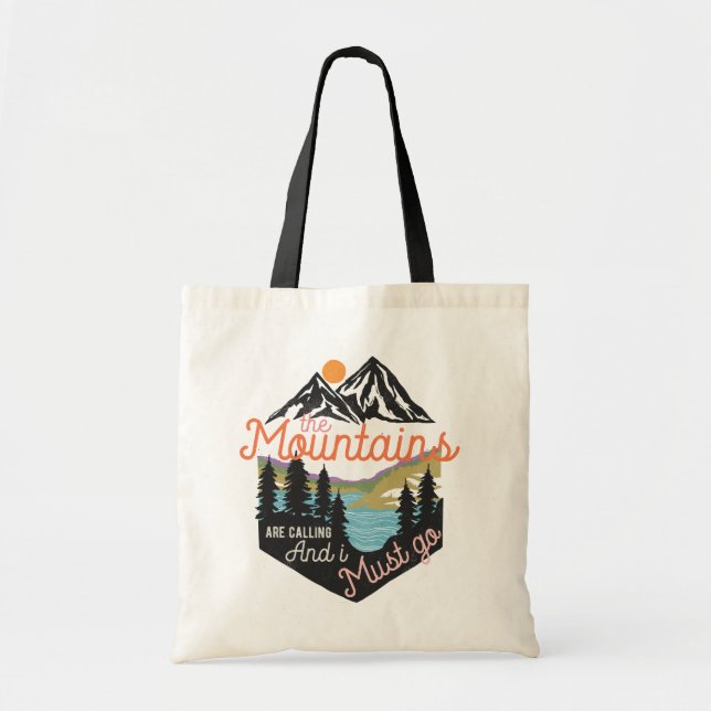 Bolsa Tote Vintage Mountain Adventure (Frente)