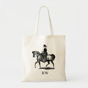 Bolsa Tote Vintage Mulher Horseback Personaliza Tote Bag