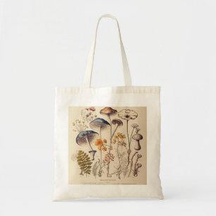 Bolsa Tote Vintage Mushroom Naturalist