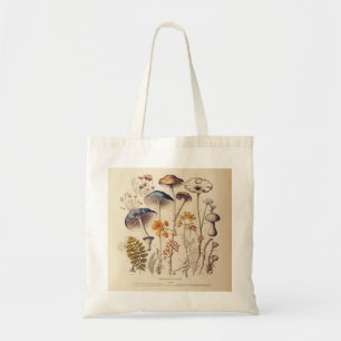 Bolsa Tote Vintage Mushroom Naturalist