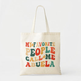 Bolsa Tote Vintage My Favorite Pessoas Me Chame Abuela Retro