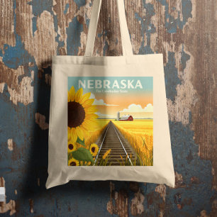 Bolsa Tote Vintage Nebraska