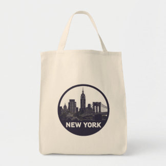 Bolsa Tote Vintage New York Skyline