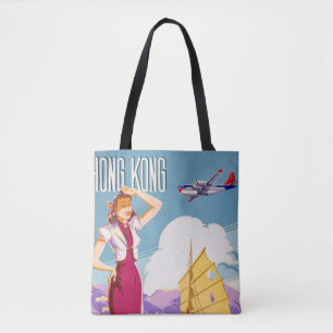 Bolsa Tote Vintage Northwest Airlines Advertising Poster