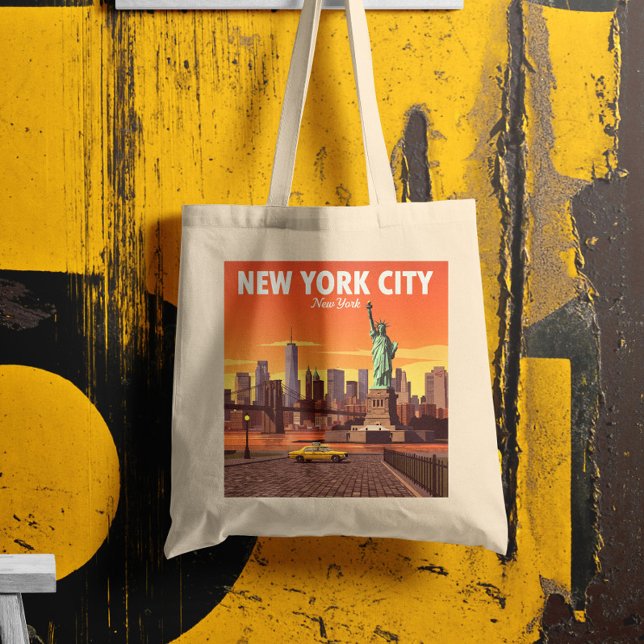 Bolsa Tote Vintage Nova York (Criador carregado)