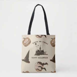 Bolsa Tote Vintage o Dia das Bruxas