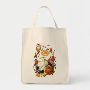 Bolsa Tote Vintage o Dia das Bruxas da fermentação das bruxas