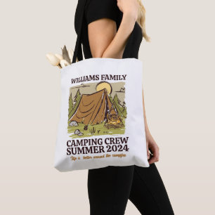 Bolsa Tote Vintage Outdoor Family Reunion Camping Crew