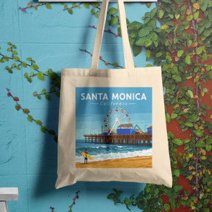 Bolsa Tote Vintage Papais noeis Monica California