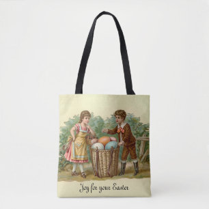 Bolsa Tote Vintage Páscoa vitoriana