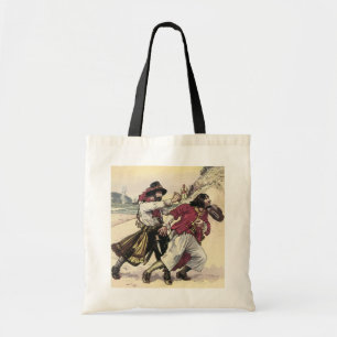 Bolsa Tote Vintage Pirates, Duel até a morte na praia
