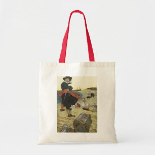 Bolsa Tote Vintage Pirates, William Kidd Burying Treasure
