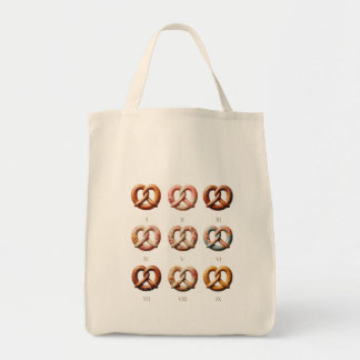 Bolsa Tote Vintage Pretzel Study Grid Aesthetic Tote Bag