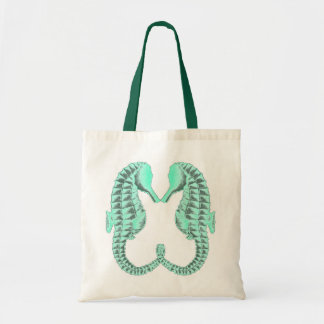 Bolsa Tote Vintage que beija cavalos de mar