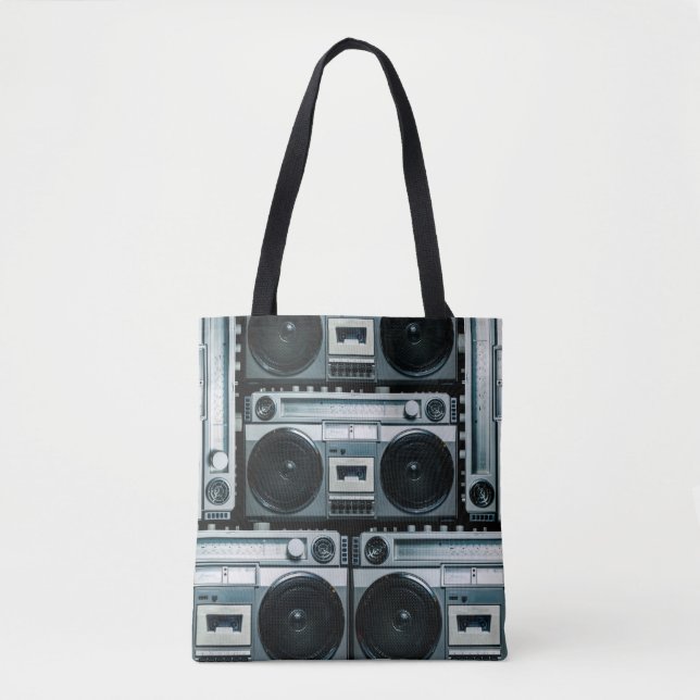 Bolsa Tote Vintage radio boombox (Frente)