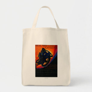 Bolsa Tote Vintage real PosterEurope do clube de Moto