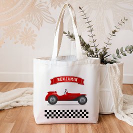 Bolsa Tote Vintage Red Race Car Kids