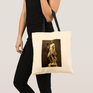 Bolsa Tote Vintage Renaissance Statue Bacchus por Michelangel