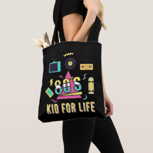 Bolsa Tote Vintage Retro anos 80 Kid para Life 1980s Legal Ei