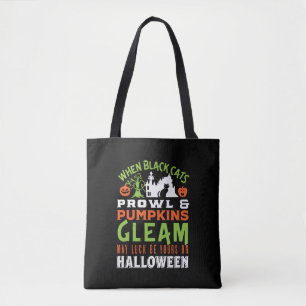 Bolsa Tote Vintage Retro Luck Halloween Cote e Poema