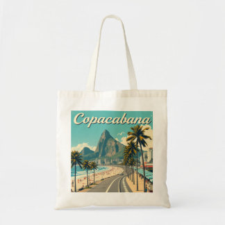 Bolsa Tote Vintage Retro Viagem - Praia de Copacabana