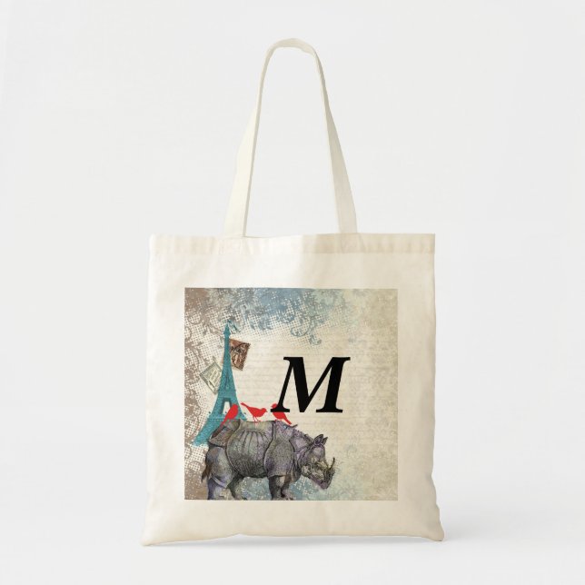 Bolsa Tote Vintage rhino (Frente)