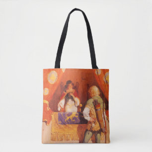 Bolsa Tote Vintage Robin Hood encontra maria mascarada por NC