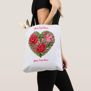 Bolsa Tote Vintage Rosa Heart