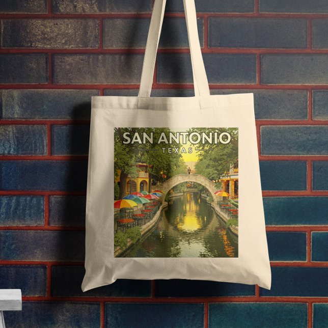 Bolsa Tote Vintage San Antonio Texas (Criador carregado)
