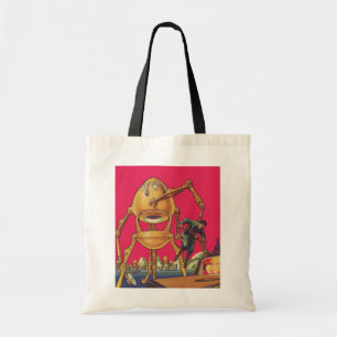Bolsa Tote Vintage Science Ficting Alienígena Robô Captura Ho