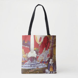 Bolsa Tote Vintage Science Fiction, a Cidade Perdida de Atlan