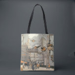 Bolsa Tote Vintage Science Fiction Urban Paris, Steam Punk<br><div class="desc">Ilustração vítrea Vintage punk vapor vitoriano Science Fiction viagem futurista e metrópole de transporte. A cidade de Paris,  a França,  no futuro,  com aviões de dimensão pessoal em vez de carros e a estação de metro Gare du Nord.</div>
