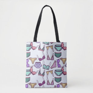 Bolsa Tote Vintage sem descontinuidades: sutiãs e panti