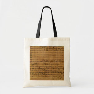 Bolsa Tote Vintage Sheet Music por Johann Sebastian Bach