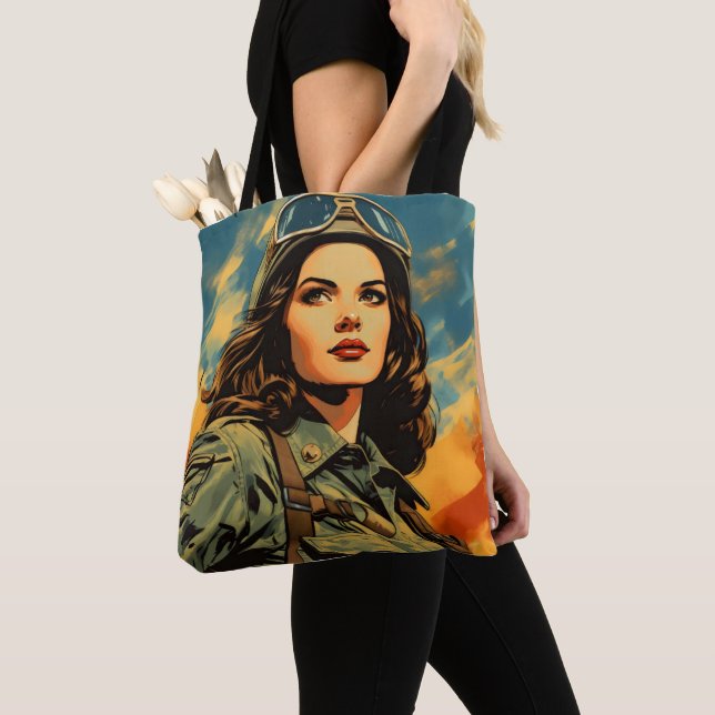 Bolsa Tote Vintage Soldier Vintage Sci-Fi (Close Up)
