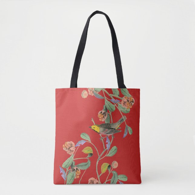Bolsa Tote Vintage Songbird Red (Frente)