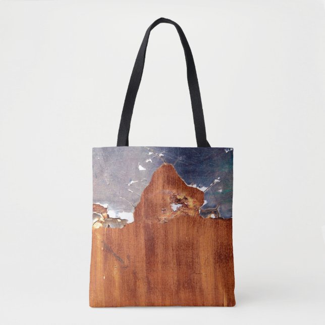 Bolsa Tote Vintage Textura De Ferro. (Frente)