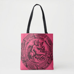 Bolsa Tote Vintage Toile Lady Angel Renaissance